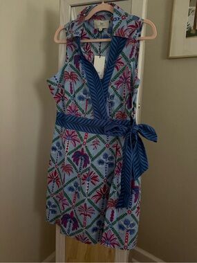 Printfresh Sleeveless Tropical Print Wrap Dress. New with tags.